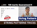 Patterns in String ICSE computer looping in Java ICSE Patterns in java