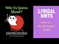 How to Knit sl1-k2-psso2