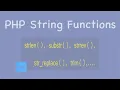PHP String Functions Length Count Words Reverse Search Replace