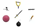 the seven brickbattle weapons