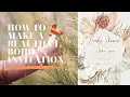 DIY BOHO INVITATION How to create an easy boho invitation using CANVA 1080p