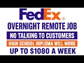 FedEx Work From Home Jobs 2026 Overnight Remote Opportunities How to Apply