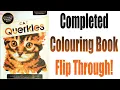 COMPLETED Colouring Book Flip Through - Cat Querkles by Thomas Pavitte
