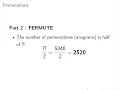 Discrete Mathematics - Anagrams as Permutations
