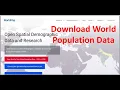 How to Download World Population Data For Free