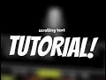 scrolling text tutorial