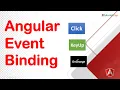 8 Angular Event Binding Angular 12 13 Tutorial What is Event binding in Angular