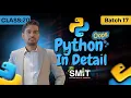 Python OOP in Detail Mastering Object-Oriented Programming Class 20 Batch 17 Nasir Hussain