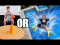 0 3 Trick Shot or Fall in Pool