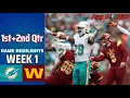 Miami Dolphins vs Commanders Full Highlights 1st 2nd QTR Aug 14 2026 NFL Preseason Week 1