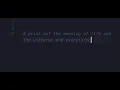 Does Github Copilot know the meaning of life and the universe