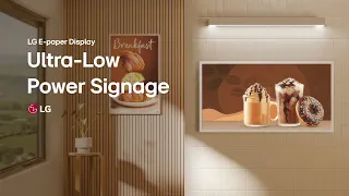 LG E-paper Display Ultra-Low Power Signage LG
