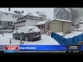 Wet Heavy Snow Covering Streets Of Dorchester