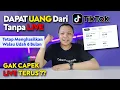 Download Lagu Cara Dapat Uang Dari Tiktok Tanpa LIVE dan Tanpa Menunjukkan Wajah | Tetap Menghasilkan Selamanya
