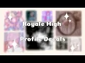 Royale High Profile Pictures Decal Codes