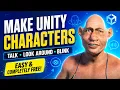 Make unity characters talk look around and blink Easy and FREE Unity Face Animaton V2