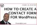 How to Create a Contact Form in WordPress - Contact Form 7 Plugin