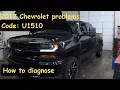 2017 Chevrolet Silverado CODE U1510 Active grill shudder issue Diagnosis how to