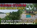 NGERI❗️TERNYATA INI TITIK YANG BUAT BANJIR DESA PURWADANA DEKAT KALI WADAS DUA SUNGAI BESAR BERTEMU