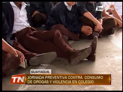 Jornada preventiva contra consumo de drogas y violencia en colegio