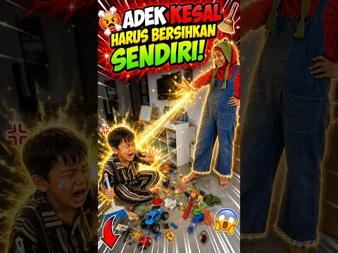 Adek kesal karena tetap harus beres-beres! 🤣🧸