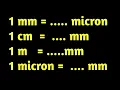 Download Lagu 1 mm में कितने माइक्रोन होते है | 1 mm me kitne micron hote hain | unit conversion mm to micron