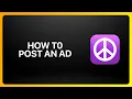 How To Post An Ad On Craigslist Tutorial