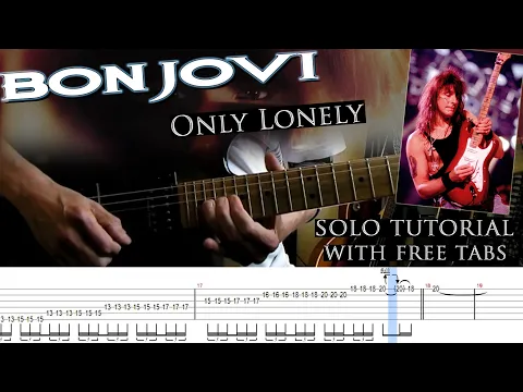 Bon Jovi - Only Lonely - Guitar Tab guitar tab video