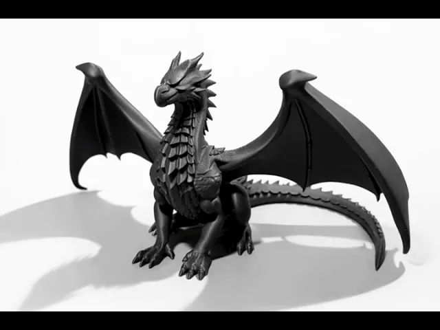 MAJESTATIC DRAGON SCULPTURE / GOTHIC DECOR / SHELF SCULPTURE DECOR video thumbnail