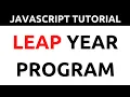 JavaScript Program to Check Leap Year Using Conditional Operator Programmer Shakil