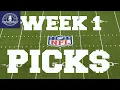NFL Week 1 Picks Straight up Against the Spread Potential Weekly Giveaway