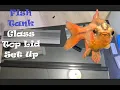 Aquarium Hinged Glass Top Lid Set-Up 10 Gallon Size