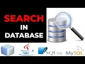 Java SWING - Search Data in Database using Java Netbeans SQlite MsSql
