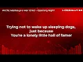 Arctic Monkeys & War Child - Opening Night (Lyrics)