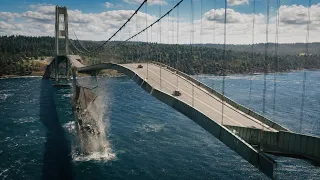 A gentle breeze tore this brand new bridge apart and the physics textbooks got the reason wrong
