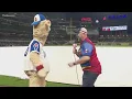 Atlanta Braves Blooper and Crash Clark cheer