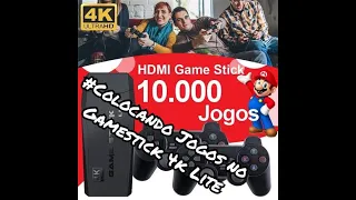 GAMESTICK 4K - Colocando jogos  no console