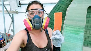 CATAMARAN BUILD – Over 50 feet of Glassing in One Afternoon!! (MJ Sailing – Ep 189)