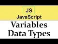 JavaScript Tutorial Variables Data Types 2019