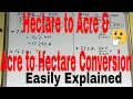 How to convert hectare to acre and acre to hectare Hectare to acre convert Acre to hectare convert