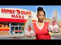 Doing My Nails for CHEAP with FAMILY DOLLAR Products