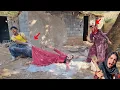The daily life of Omid his first wife and his pregnant second wife