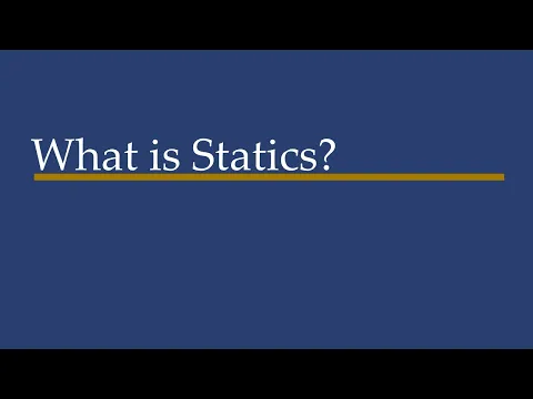 Download MP3 What is Statics?