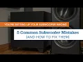 Subwoofer Set Up: 5 Common Mistakes and How to Fix Them!