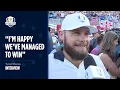 Tyrrell Hatton Winning Interview Sunday Singles 2025 Ryder Cup