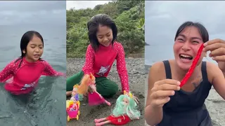 NALIGO NG DAGAT SILA NICOLE AT BETY AND BOBOY | FUNNIEST TRENDING