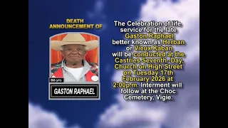 Gaston Raphael Short Obituary