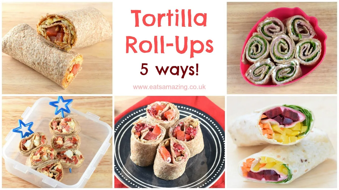 Tortilla Roll-Up Recipes - 5 Ways!