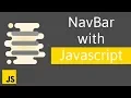 Sliding NavBar Animation with JavaScript tutorial 2019