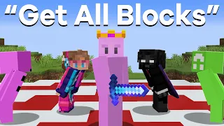 5 YouTubers Race to beat Minecraft s Hardest Tasks